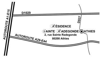 Plan d'accès maison de retraite Athies